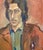 Midcentury Expressionist Portrait Signed Regone For Sale - Image 11 of 12