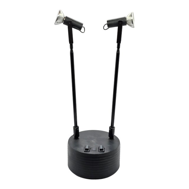 1980s Luxo "Sciopticon" Twin Telescopic Table Lamp For Sale