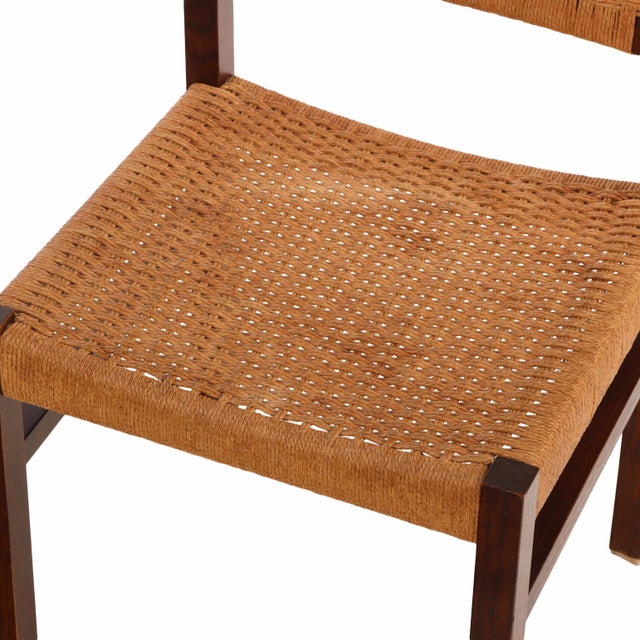Wood Set of Four Model Se79 Dining Chairs, Dutch, Attributed to Martin Visser and Walter Antonis for Spectrum For Sale - Image 7 of 9