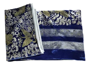 Butterflies Silk Velvet Throw Bedspread
