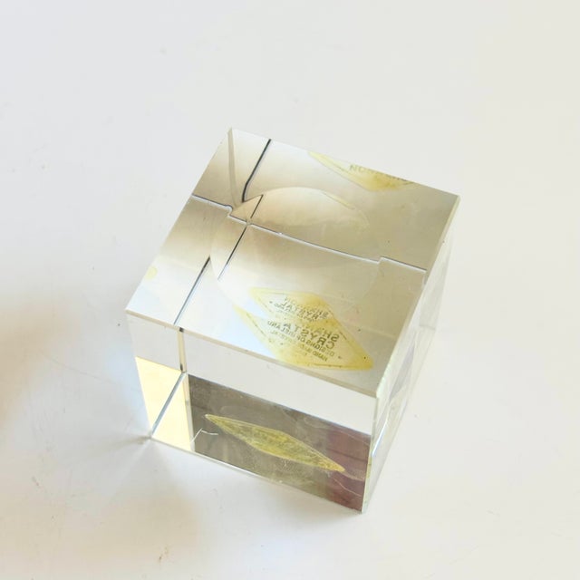 Vintage Crystal Globe on Stand For Sale - Image 11 of 12