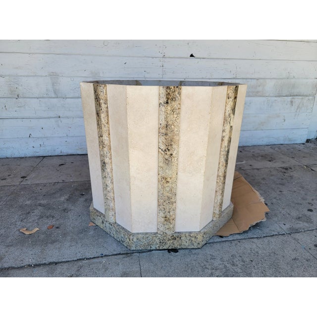 1970s Vintage Octagonal Granite Dining Table For Sale - Image 9 of 13