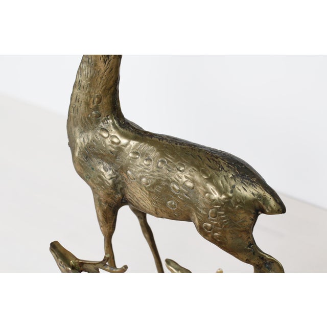 Metal Mid-Century Brass Deer Family, Set of 4 | Large Stag and Fawns For Sale - Image 7 of 15