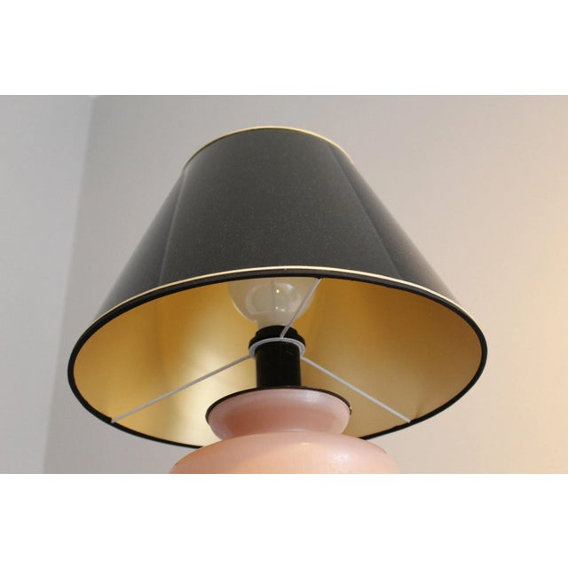 Pink Pink Murano Glass Table Lamp, Italy, 1950s For Sale - Image 8 of 11