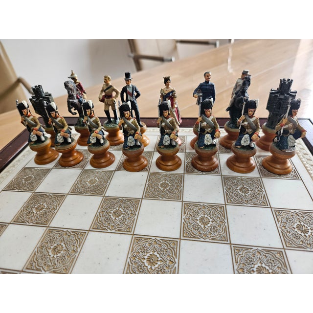 Raj Collectible Chess Sets from Franklin Mint Porcelain, 1970s, Set of 33 For Sale - Image 6 of 18