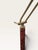 1960s Mid-Century Italian Lacquered Goatskin & Brass Adjustable Torchiere Floor Lamp, 1950s For Sale - Image 5 of 18
