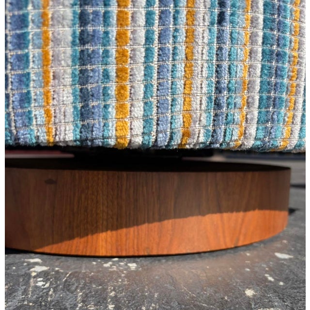 Restored Mid Century Adrian Pearsall Swivel Club Chair For Sale - Image 9 of 12