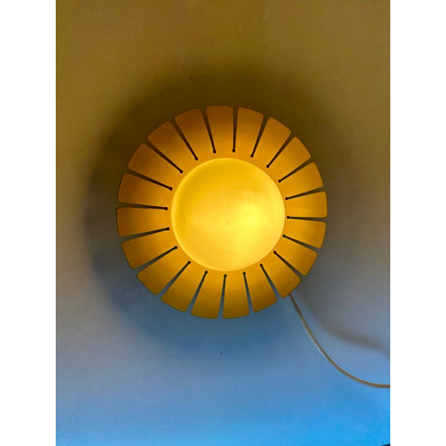 Mid-Century Modern Sunburst Opal Ceiling Lamp, Italy, 1950s For Sale - Image 17 of 18