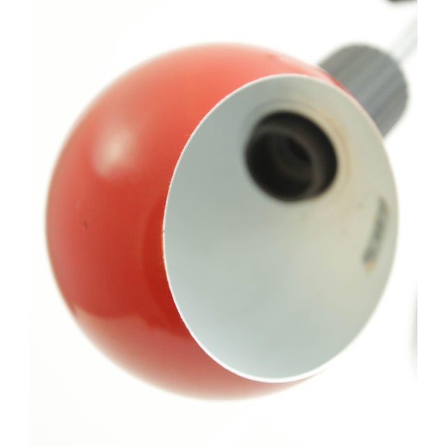 Late 20th Century Postmodern Red Table Lamp by Veneta Lumi Italy 1970s For Sale - Image 5 of 12