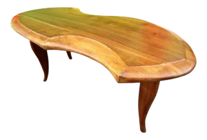 Mid-Century Modern Biomorphic Sculpture Coffee Table by Ray Leach, 1950s