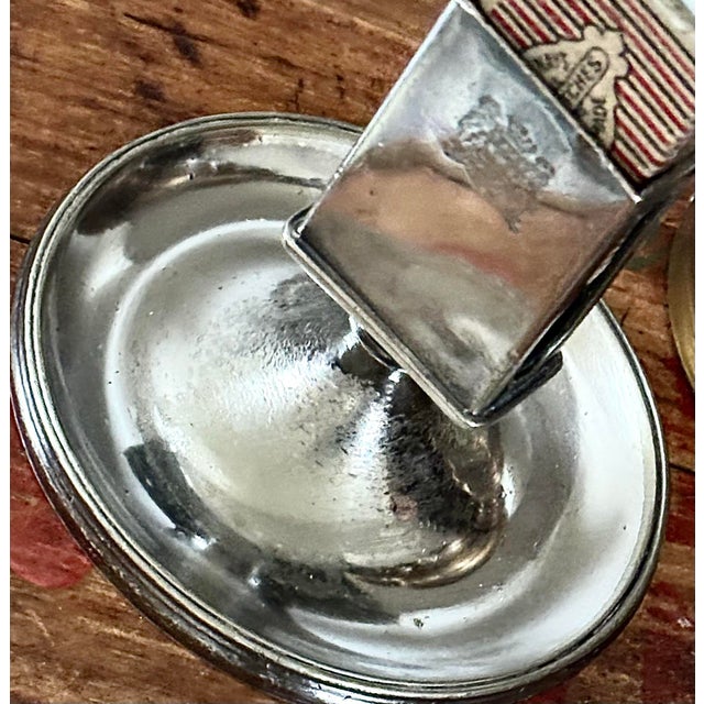 Antique Hotel Silver Astray Matchbox Holder Crested For Sale - Image 4 of 8