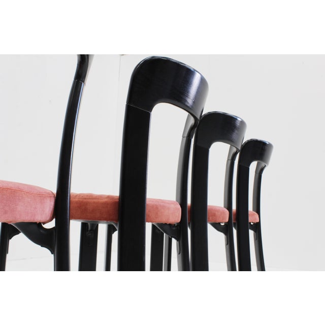 Vintage Swiss Dining Chairs by Bruno Rey for Dietiker, 1970s, Set of 6 For Sale - Image 3 of 12