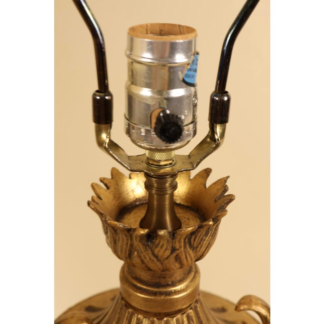 Mid 20th Century Neoclassical Empire Style Urn Table Lamps - Pair For Sale - Image 10 of 12