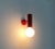 Mid-Century Modern Minimalist Red Wall Lamps, Set of 2 For Sale - Image 12 of 18
