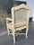 French Louis XV Style Painted Cane Back Dining Chairs With Carved Frames & Cabriole Legs – Set of 6 For Sale In Naples, FL - Image 6 of 18