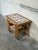 Mid-Century Modern Oak Ceramic Tile-Top Nesting Tables Set of 3 Brown Scenic Windmill Motif Vintage For Sale - Image 3 of 11