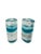 Minimalism Vintage Iittala Arktia Glass Candle Holders Pair - Designed by Timo Sarpaneva - Finland 1980s Art Glass - Blue Core & Bubbles With Original Label For Sale - Image 3 of 10