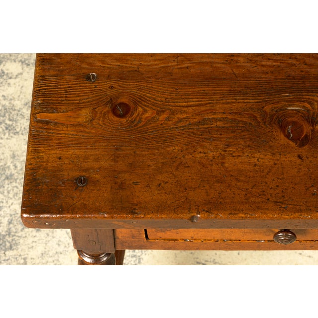 Late 19th Century French Provincial Oak Writing Table For Sale - Image 4 of 18