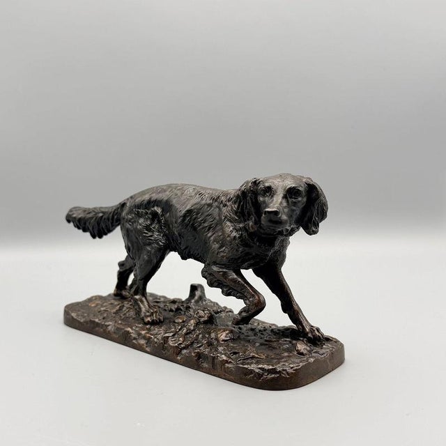 Fabio' mid-19th century bronze sculpture depicting an english setter in motion. Signed p j mene to base. Dimensions: h...