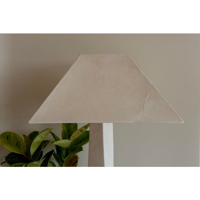 1970s Karl Springer JMF Floor Lamp in Laquered Goatskin For Sale In Miami - Image 6 of 12