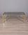 Gold Vintage Italian Coffee Table in Gilt Brass and Smoked Glass, 1970s For Sale - Image 8 of 8