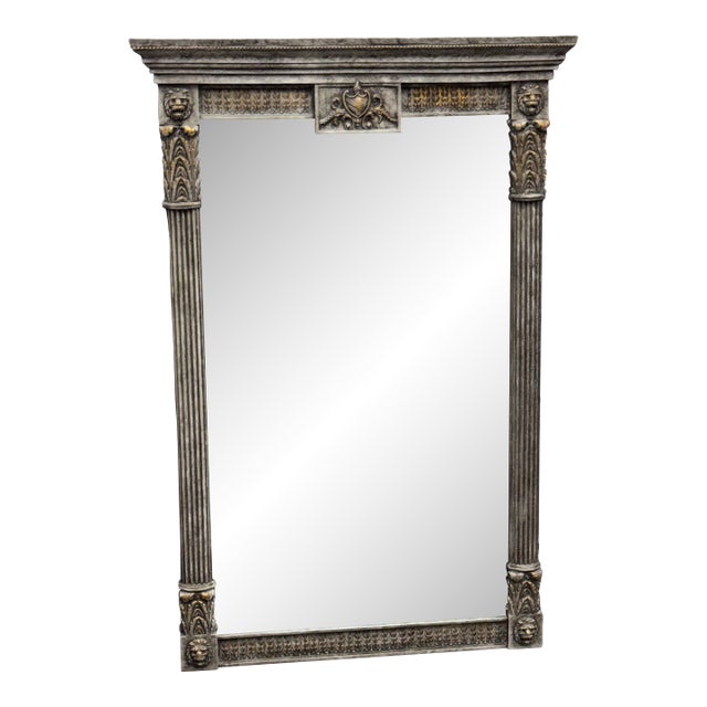 Circa 1990's Alden Furniture Neoclassical-Style Carved Wood Mirror For Sale