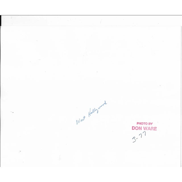 1977 black and white photo by Los Angeles, California based photographer Don Ware (1921-2006) of Sunset Boulevard at Horne...