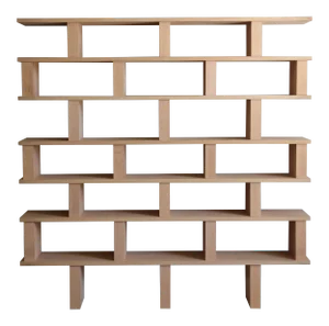 Contemporary Design Frères Verticale Polished Oak Shelving Unit