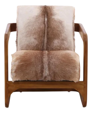Teak & Hide Arm Chair