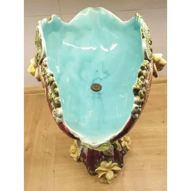 Bohemian Monumental Majolica Figural Centerpiece, 1900s For Sale - Image 10 of 11