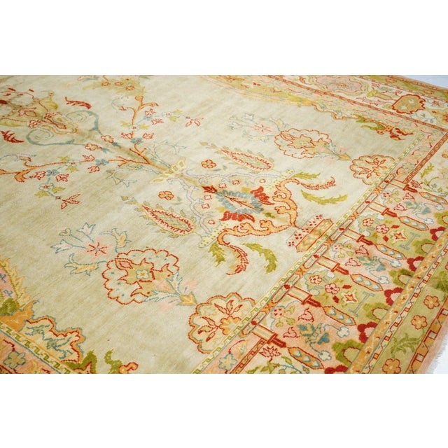 Late 18th Century Antique Oushak Rug 9'5'' x 14'5'' For Sale In New York - Image 6 of 10