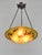 Charles Schneider Large French Art Deco Pendant Light by Le Verre Francais Schneider - 1925 Cameo Chandelier France For Sale - Image 4 of 13