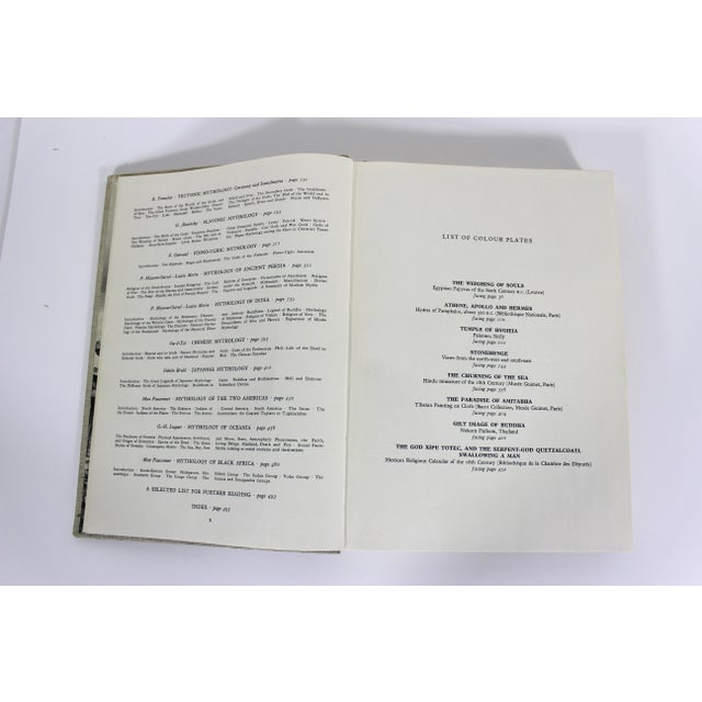 1960 Mythology Larousse Encyclopedia of Mythology Coarse Linen Hard Cover Coffee Table Book With Dust Jacket For Sale - Image 13 of 18