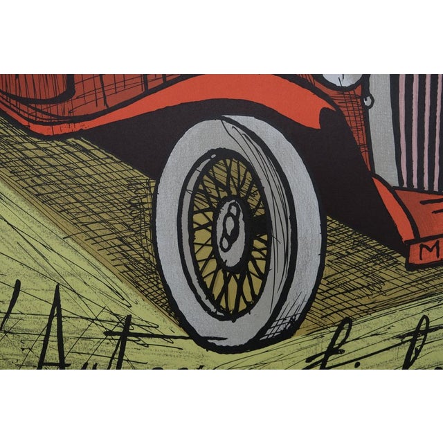Modern L'Automobile Lithograph Poster after Bernard Buffet For Sale - Image 3 of 7