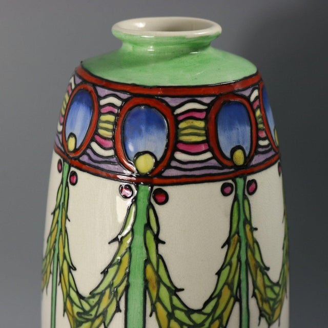 Minton Secessionist No.1 Vase Rare Colourway For Sale - Image 4 of 8
