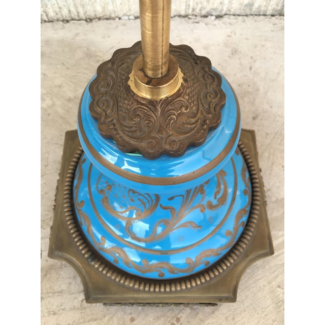 Bronze Pair of Large Antiques French Ormolu-Mounted & Painted Pair of Sèvres Porcelain For Sale - Image 8 of 18