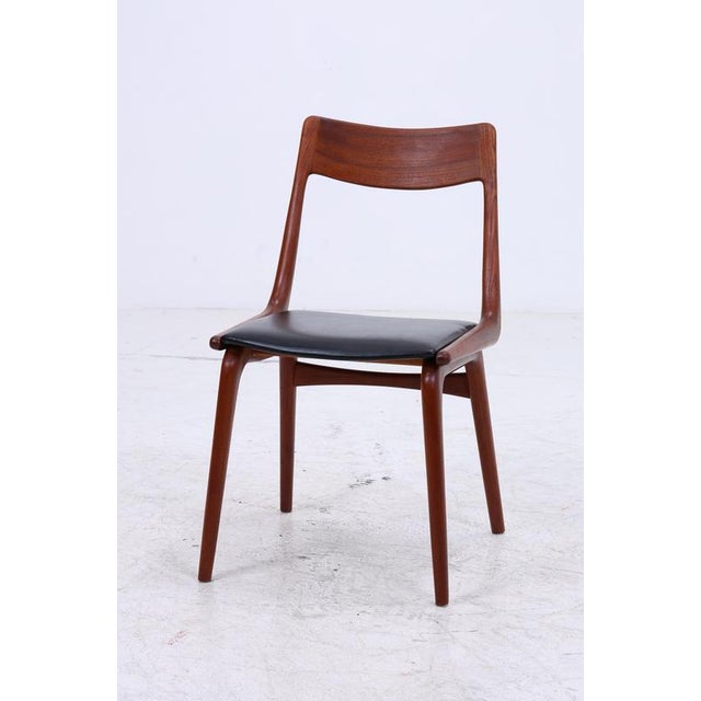 Mid-Century Danish Model 370 Boomerang Chairs in Teak by Alfred Christensen for Slagelse, 1960s, Set of 4 For Sale - Image 6 of 18