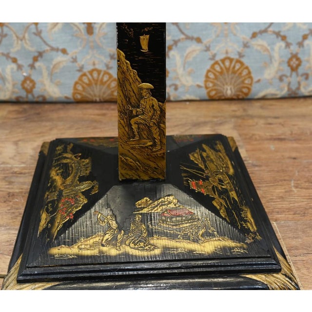 Edwardian Lacquered Chinoiserie Floor Lamp, 1890s For Sale - Image 5 of 12