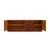 Square Pattern Oak and Brass Sideboard with Travertine Top, Italy, 2000 For Sale - Image 6 of 11