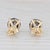 New 2.25ctw Black Diamond Stud Earrings 14k Yellow Gold Round Solitaires - 2 Pieces For Sale - Image 4 of 6