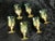 Mid 20th Century Vintage 1960s Italian Empoli Green & Encrusted Gold Pineapple Beverage Set - 7 Pieces For Sale - Image 5 of 9