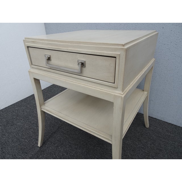 Vintage Michael Weiss Side Table W Drawer ~ End Table Nightstand For Sale - Image 11 of 12