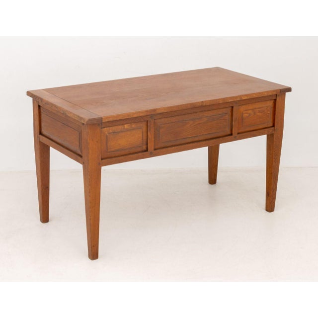 Wood Arts and Crafts Style Oak Desk For Sale - Image 7 of 7