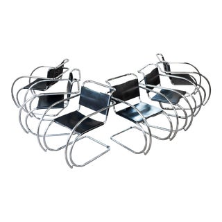 Mid Century Mies Van Der Rohe 'Mr20' Chairs for Gordon International - Set of 6 For Sale