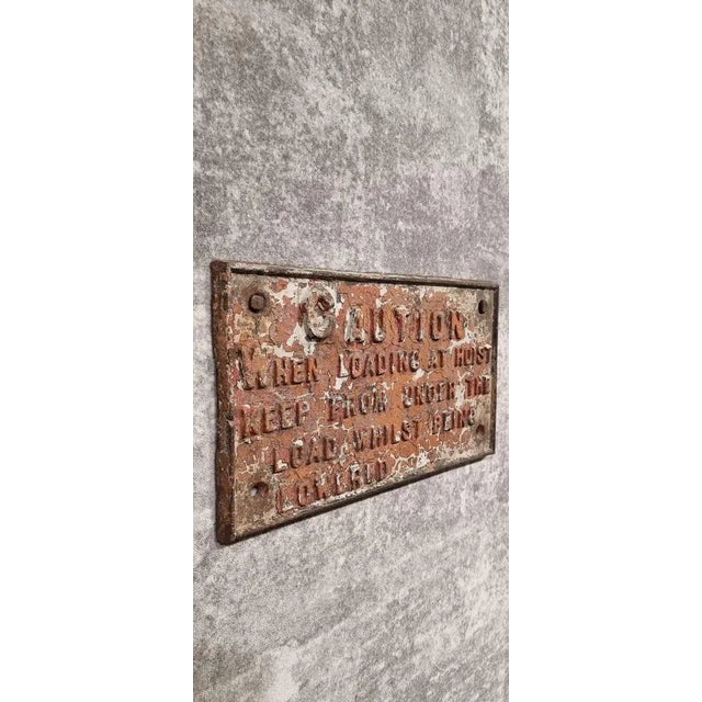 Antique Harber Wall Decoration Sign in Cast Iron, 1890s For Sale - Image 10 of 13