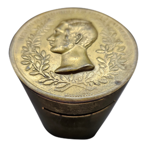 VTG Brass Coin Bank His Royal Highness Prince Albert