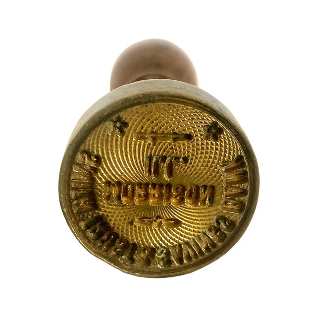 Vintage Smith Trust & Savings Bank, Morrison, Ill. Teller Endorsement Stamp For Sale In San Francisco - Image 6 of 7