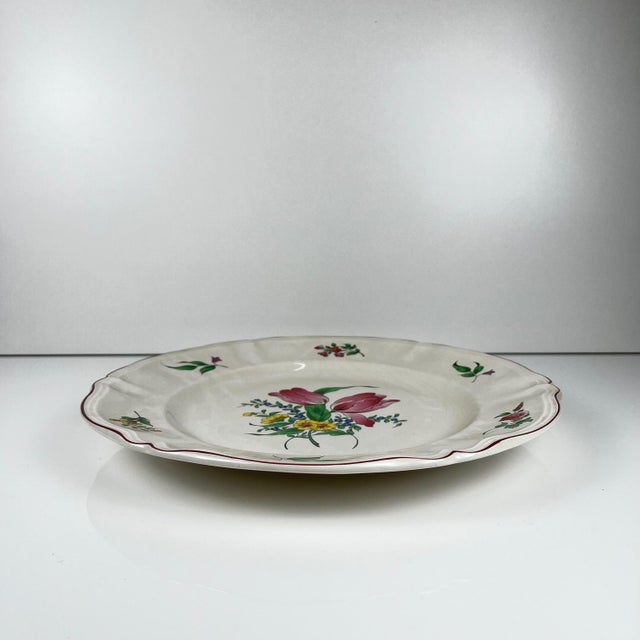 cake plate "Reverbere" by KG Lunéville Dimensions: Diameter: 33.5 cm Total height: 3.5 cm Excellent condition for its age,...