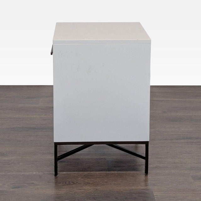 West Elm West Elm Wood Tiled Nightstand For Sale - Image 4 of 9