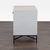 West Elm West Elm Wood Tiled Nightstand For Sale - Image 4 of 9